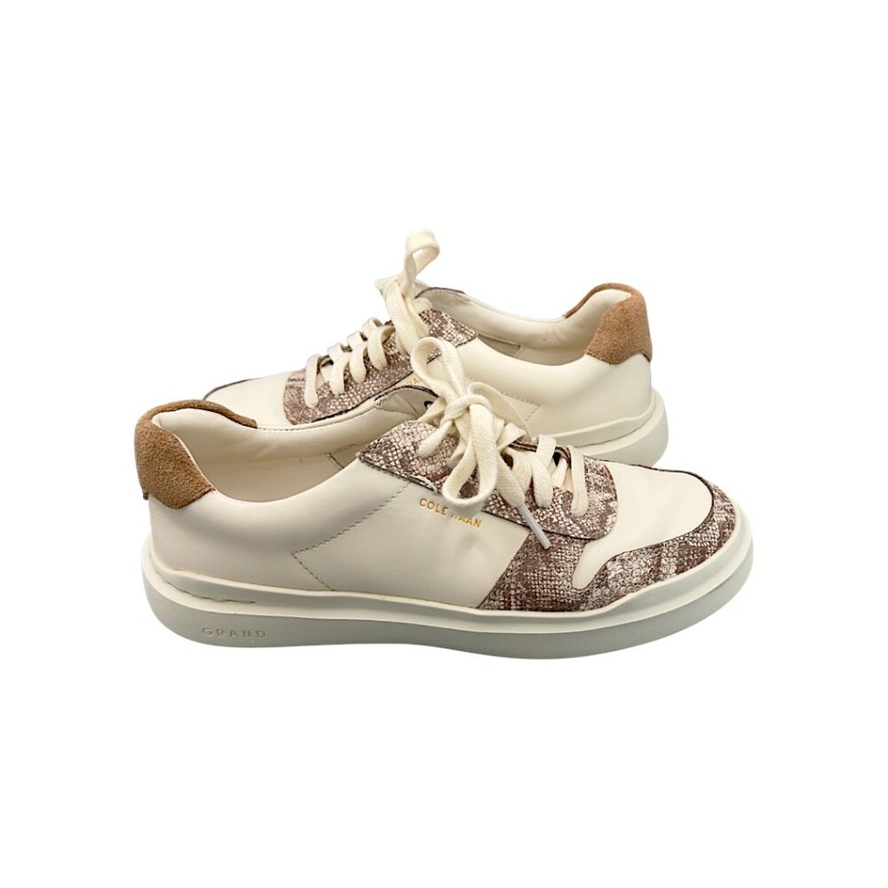 Cole Haan GrandPro Rally Court Sneaker Women’s 7.5 B – White/Snake Print